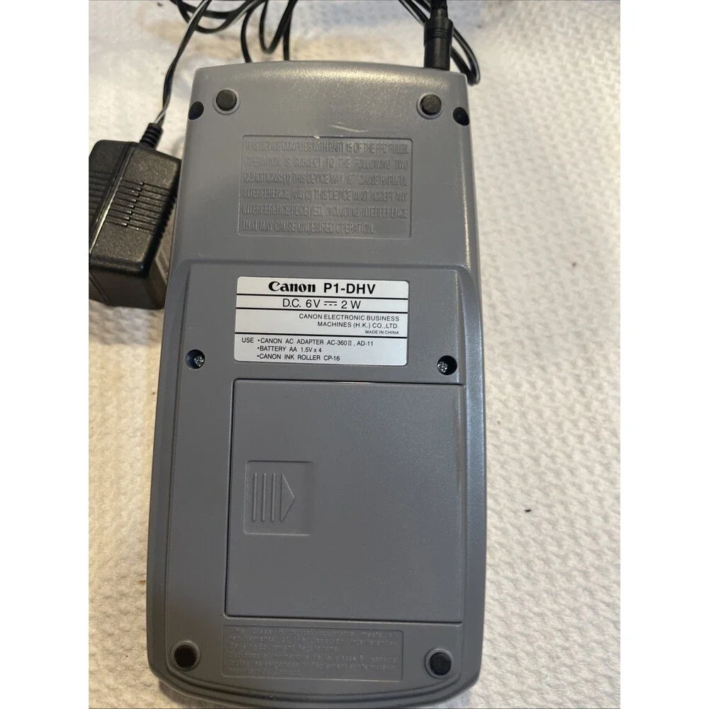 Canon P1-Dh V 12 Digits Tax And Business Palm Printer P2508, Used, Working